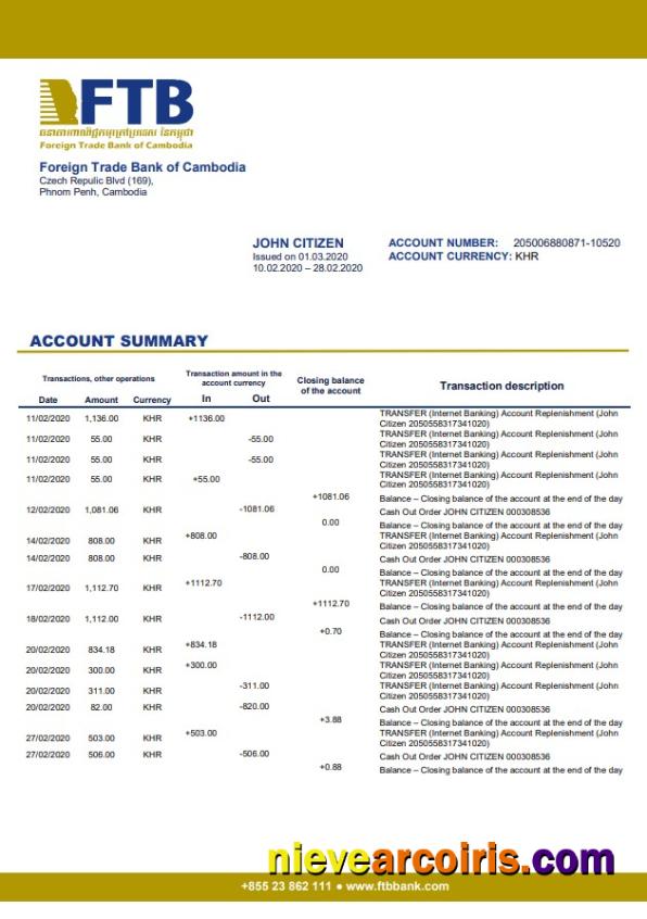 Cambodia Foreign Trade Bank of Cambodia